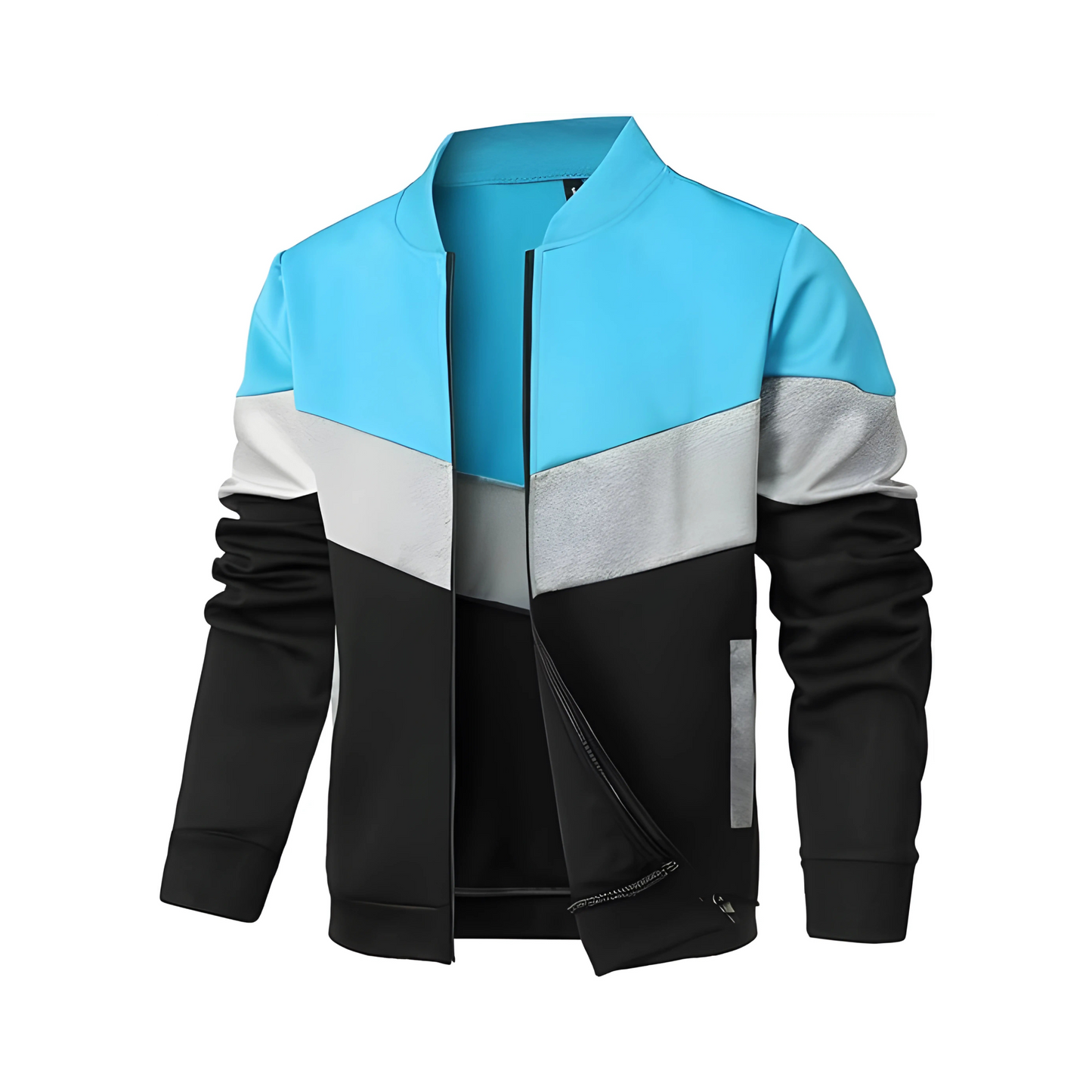 Zolfinx Men's Lightweight Jacket Casual Bomber Jacket Color Block Varsity Coat