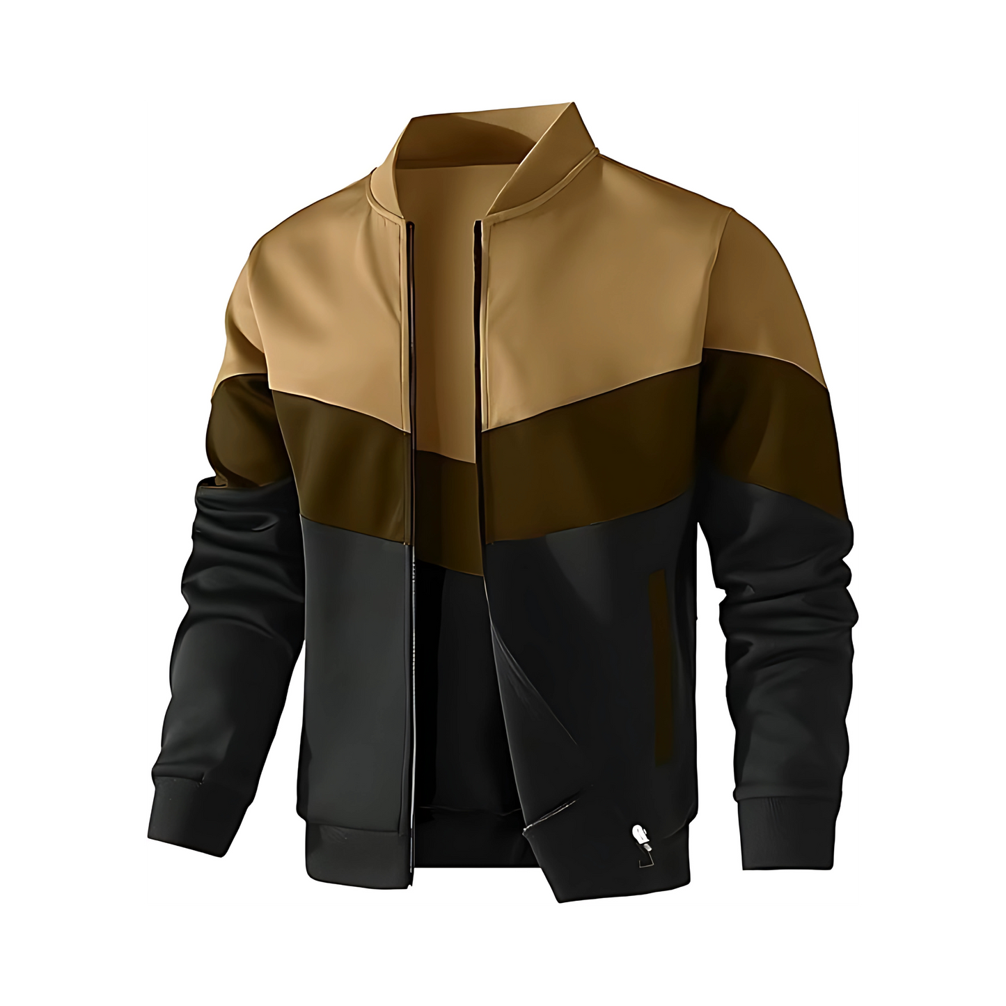 Zolfinx Men's Lightweight Jacket Casual Bomber Jacket Color Block Varsity Coat