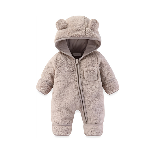 Zolfinx Newborn Baby Bear Outfit With Fold-Over Mittens