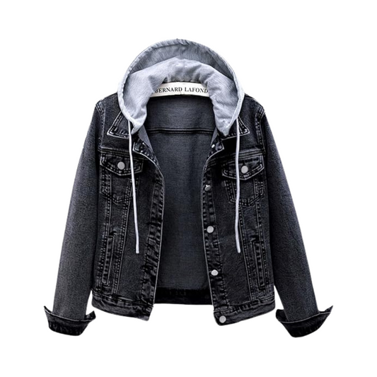 Zolfinx Women's Casual Detachable Hoodie Denim Jacket