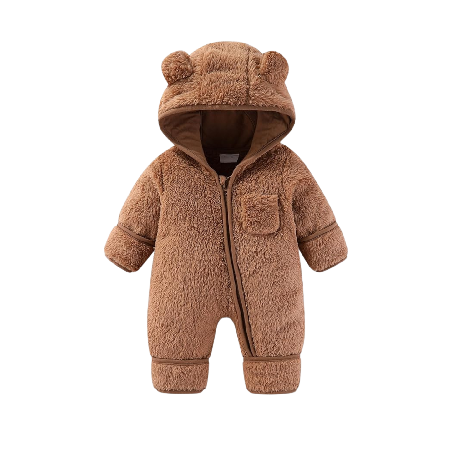 Zolfinx Newborn Baby Bear Outfit With Fold-Over Mittens