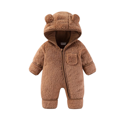 Zolfinx Newborn Baby Bear Outfit With Fold-Over Mittens