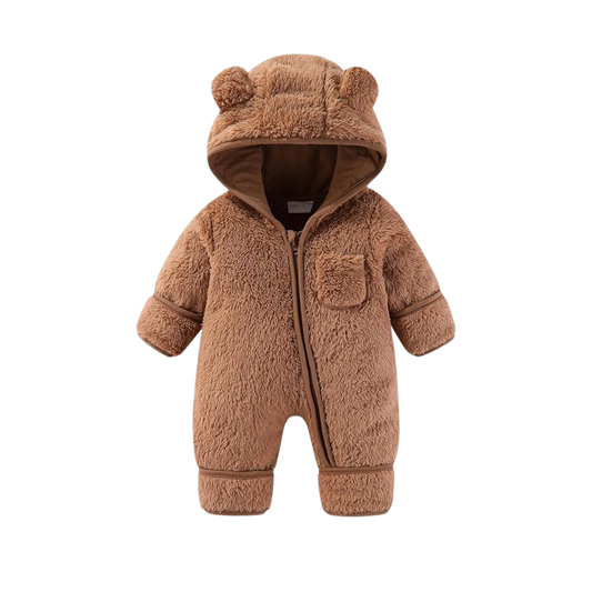 Zolfinx Newborn Baby Bear Outfit With Fold-Over Mittens