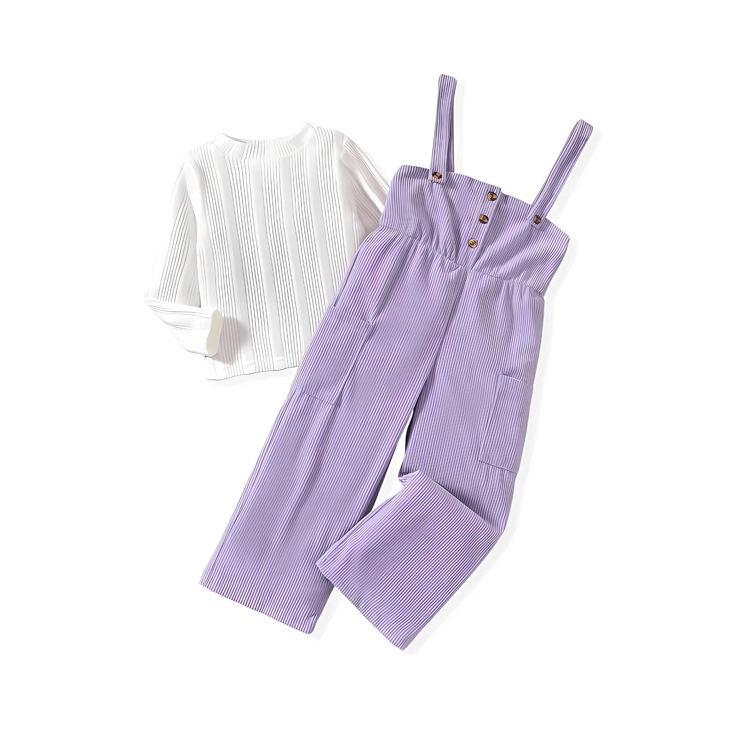 Zolfinx Premium  Toddler Girl Cloth Long Sleeve Tee Corduroy Button