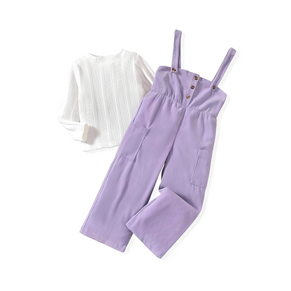 Zolfinx Premium  Toddler Girl Cloth Long Sleeve Tee Corduroy Button