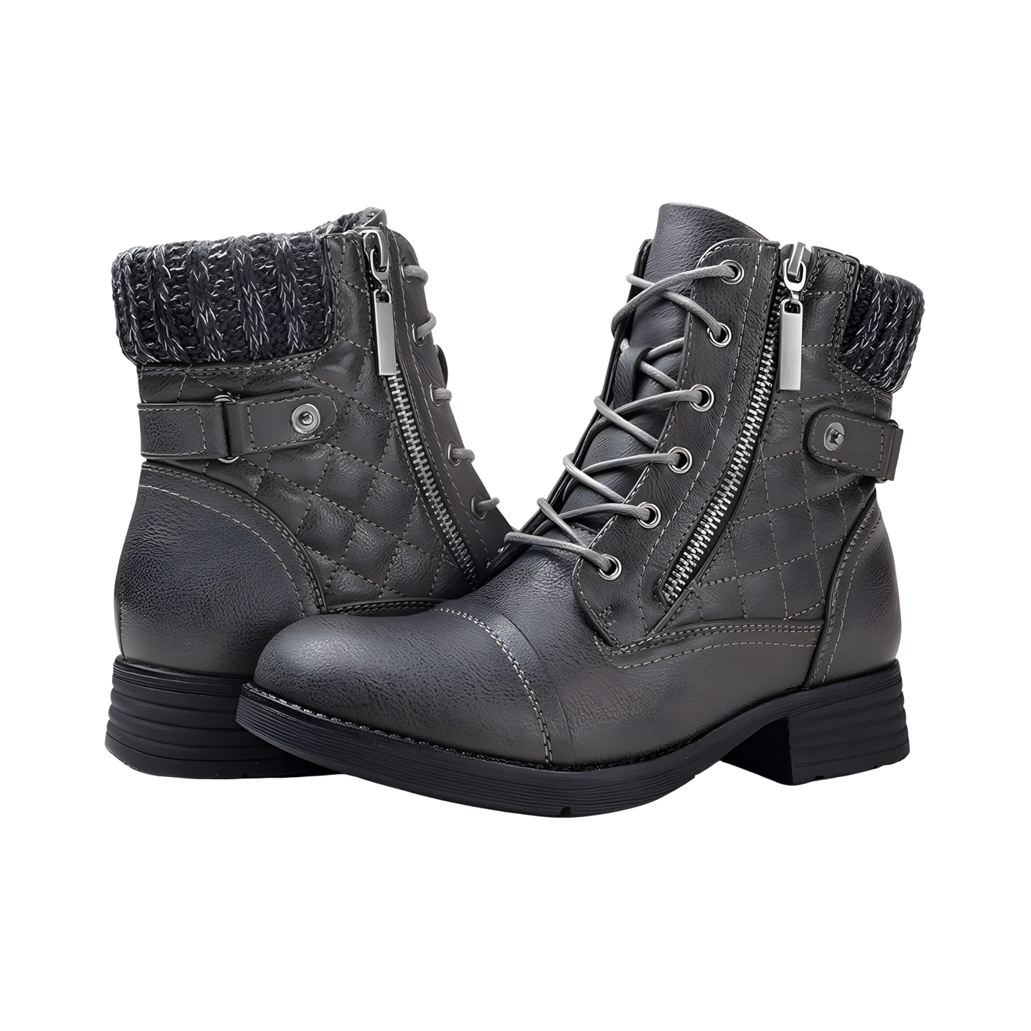 Zolfinx Women's Combat Lace up Ankle Boots