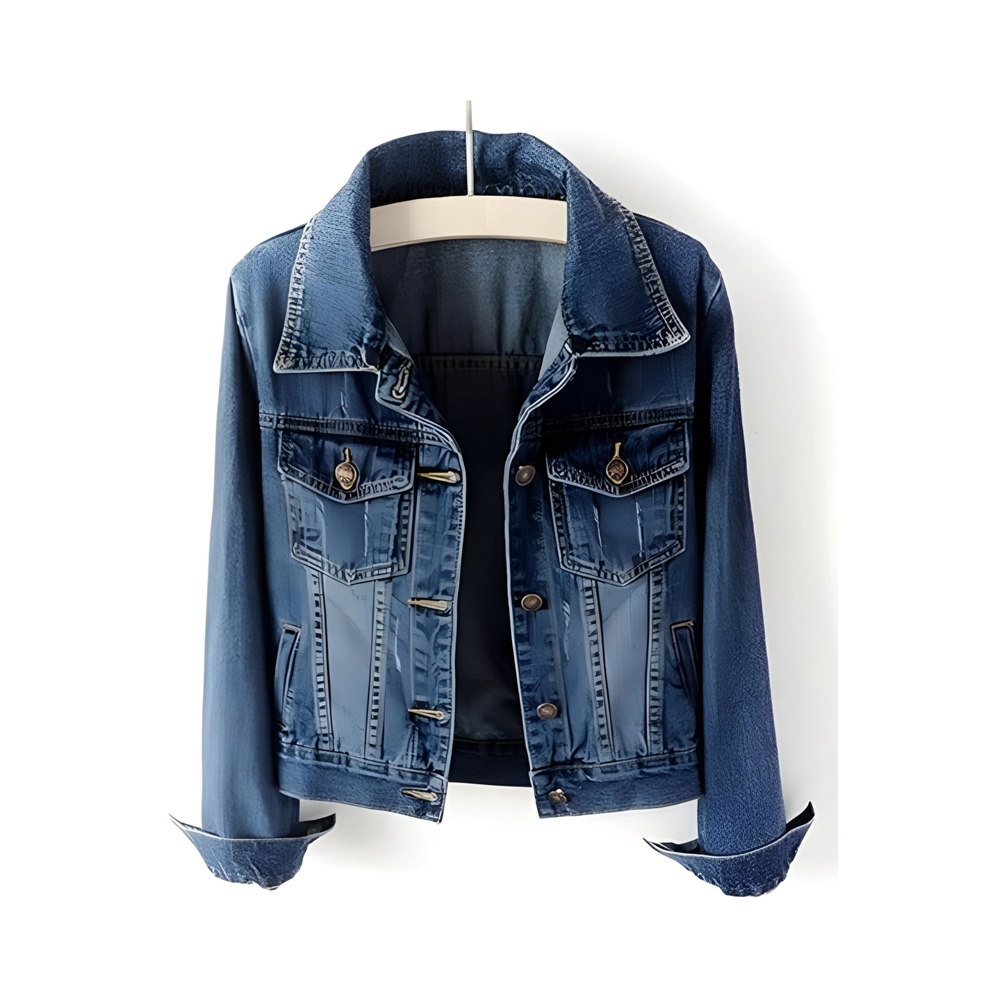 Zolfinx Women's Casual Detachable Hoodie Denim Jacket